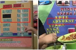 11 Tulisan menu di spanduk jual minuman ini bikin gagal paham