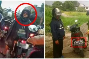 11 Momen lucu pengendara motor dilihat dari belakang, bikin ketawa