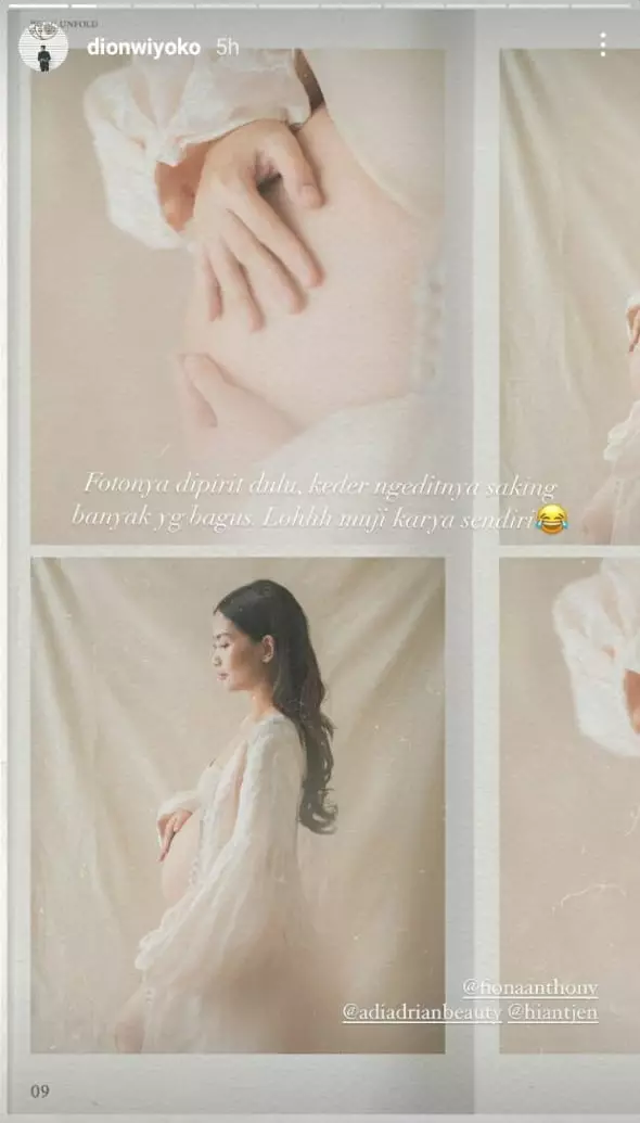 potret maternity istri Dion Wiyoko © berbagai sumber potret maternity istri Dion Wiyoko © berbagai sumber
