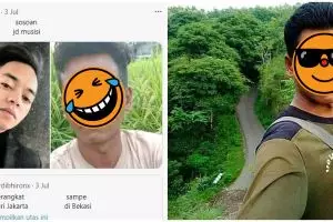 Lagi trending, ini 13 foto Opek Maju pria yang mirip Reza Arap