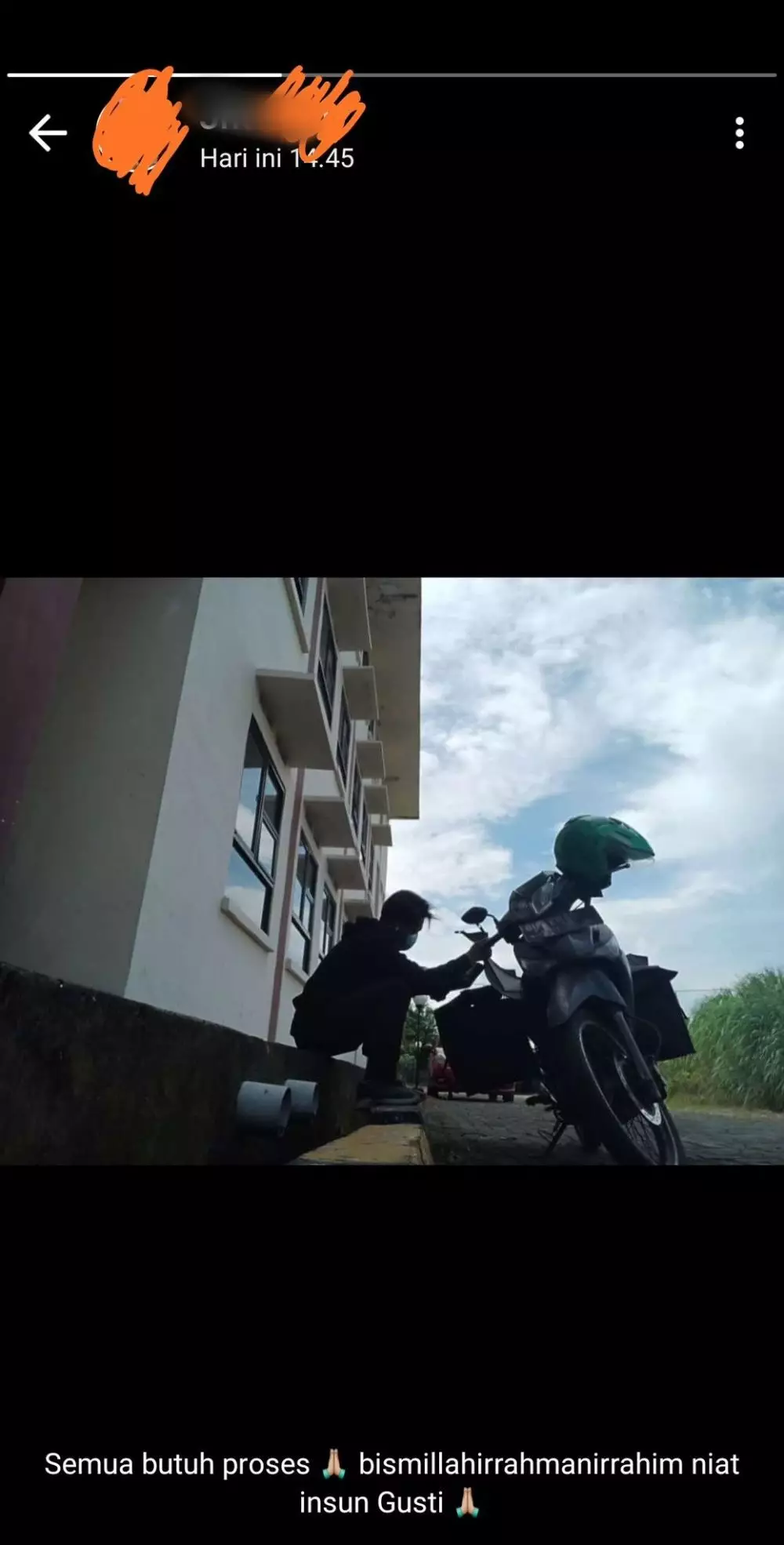 Status bijak kurir di media sosial © Twitter