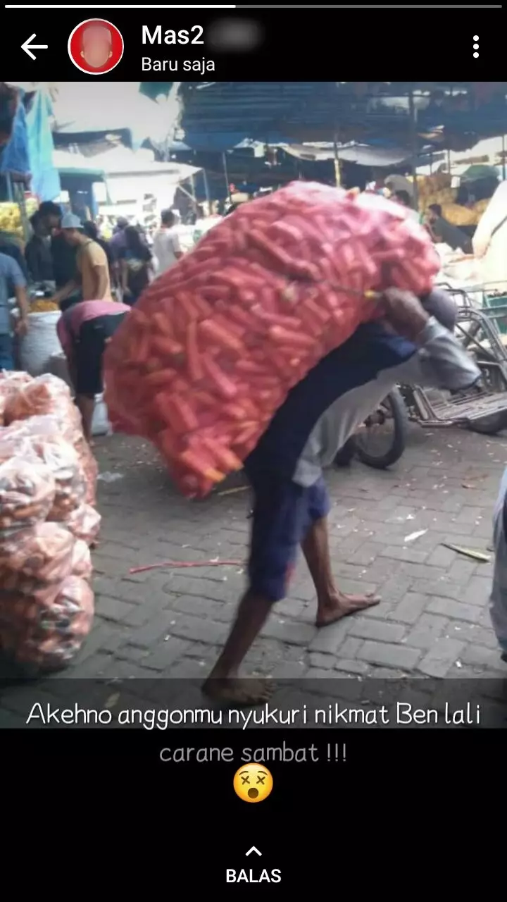 Status bijak kurir di media sosial © Twitter