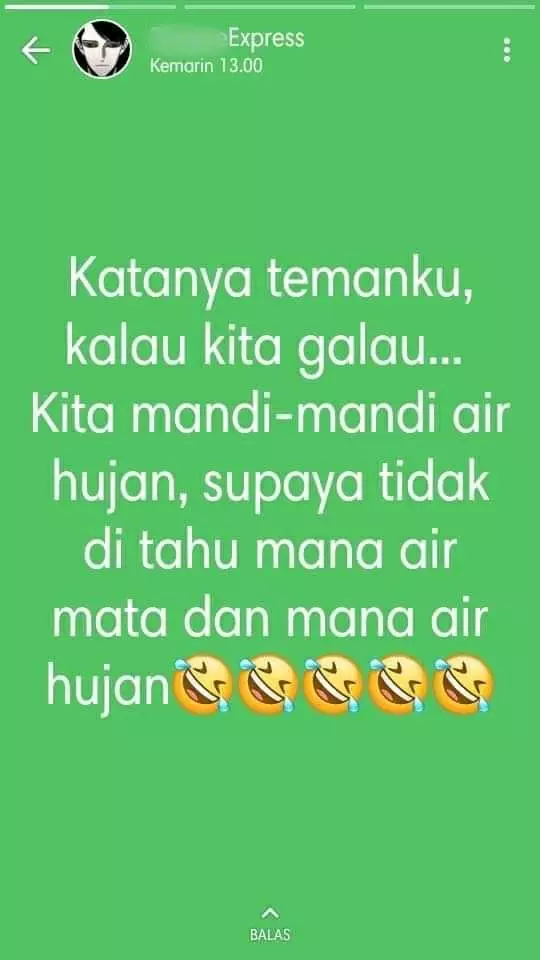 Status bijak kurir di media sosial © Twitter