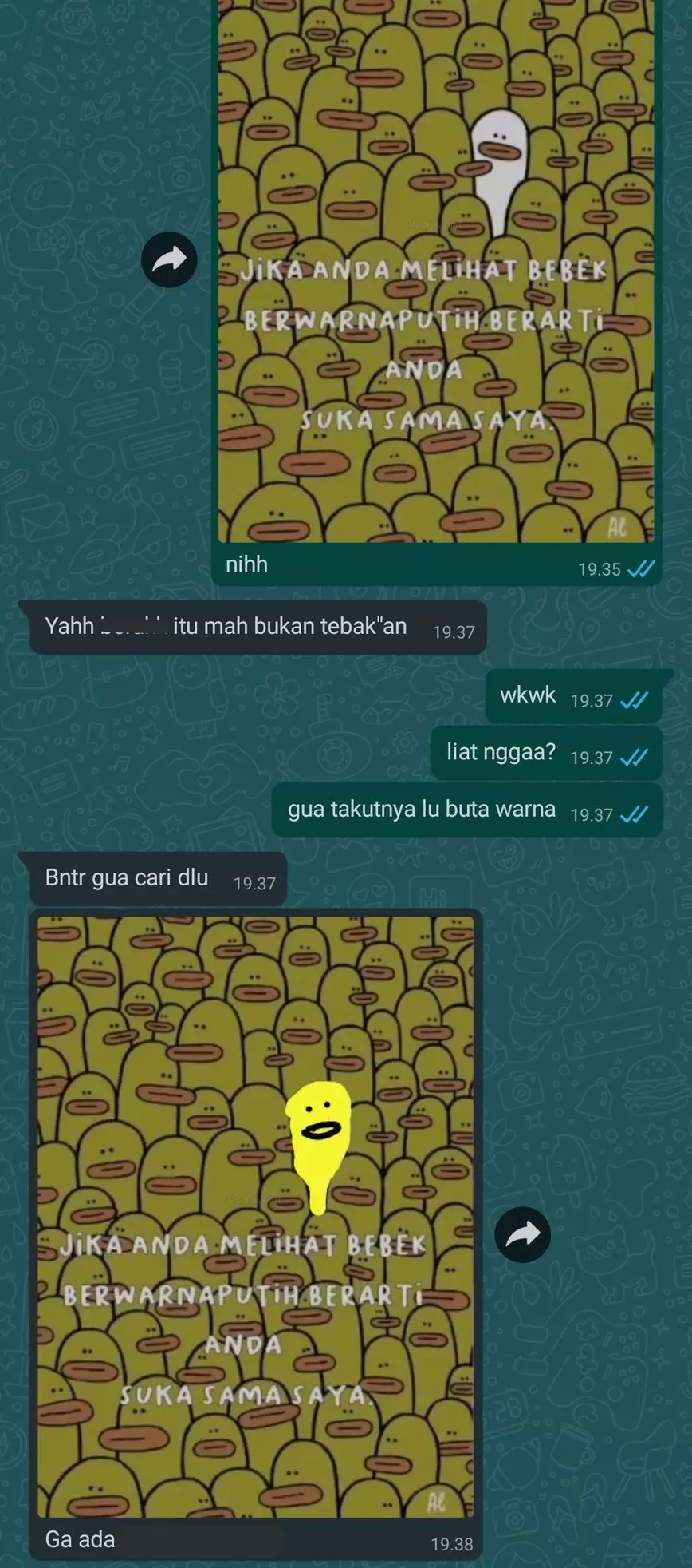 Chat lucu pertanyaan menjebak © berbagai sumber Chat lucu pertanyaan menjebak © berbagai sumber