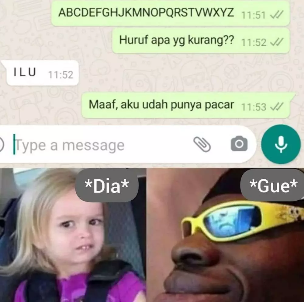 Chat lucu pertanyaan menjebak © berbagai sumber Chat lucu pertanyaan menjebak © berbagai sumber