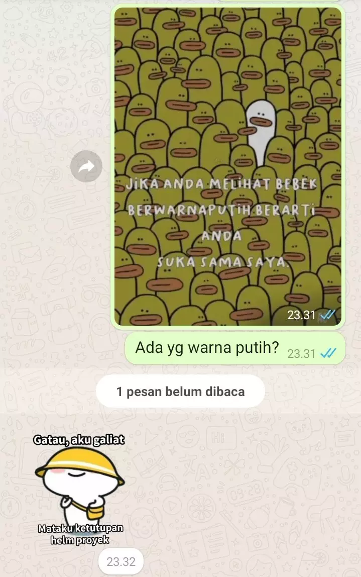 Chat lucu pertanyaan menjebak © berbagai sumber Chat lucu pertanyaan menjebak © berbagai sumber