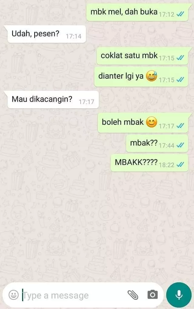 Chat lucu pertanyaan menjebak © berbagai sumber Chat lucu pertanyaan menjebak © berbagai sumber
