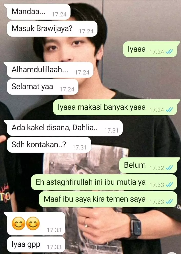  Chat lucu salah sangka ke guru © berbagai sumber