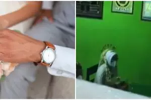 Viral aksi fotografer motret acara akad lewat ventilasi, taat PPKM