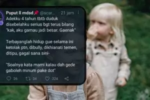 11 Curhatan lucu netizen soal celotehan adik ini penuh kepolosan