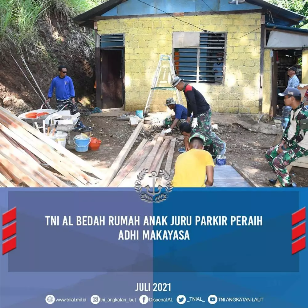 TNI AL renovasi rumah Always © Instagram TNI AL renovasi rumah Always © Instagram