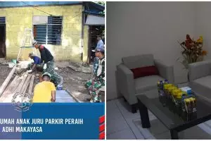 TNI AL bedah rumah anak juru parkir peraih Adhi Makayasa, ini hasilnya