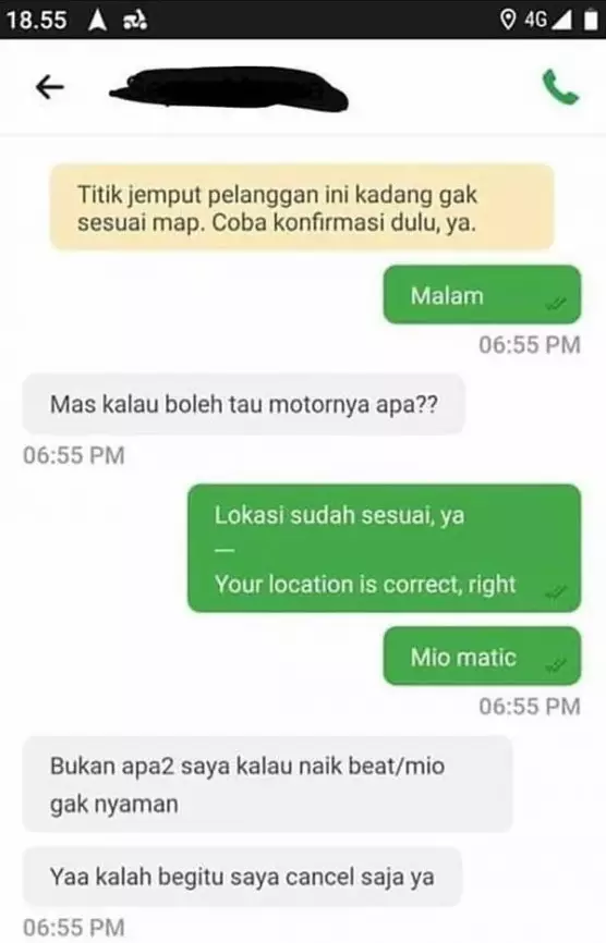 chat driver tanya ciri-ciri © 2021 brilio.net