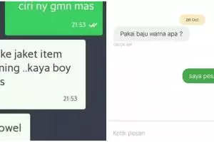 11 Chat penumpang tanya ciri-ciri driver ojek online, kocak abis