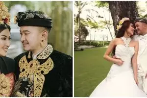 11 Potret lawas pernikahan Sarwendah dan Ruben Onsu, digelar outdoor