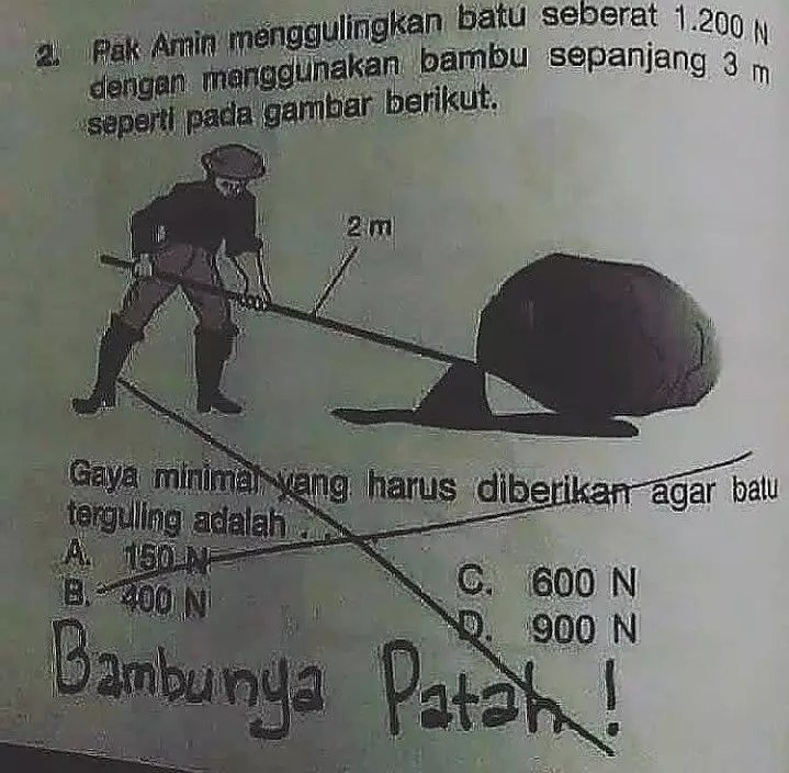 Gambar lucu di soal ujian © 1cak.com