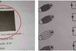 13 Gambar lucu di soal ujian ini bikin murid pusing garuk kepala