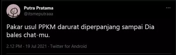 Cuitan lucu kabar PPKM Darurat berbagai sumber Cuitan lucu kabar PPKM Darurat berbagai sumber