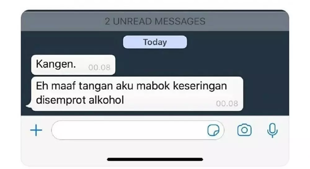 Chat lucu bilang kangen © berbagai sumber Chat lucu bilang kangen © berbagai sumber