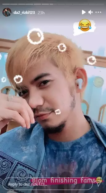 Rizki DA ganti warna rambut Instagram/@da2_rizki123