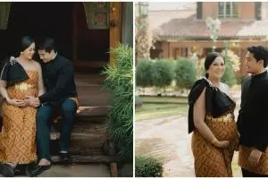 9 Gaya pemotretan maternity Chelzea Verhoeven, usung adat Jawa