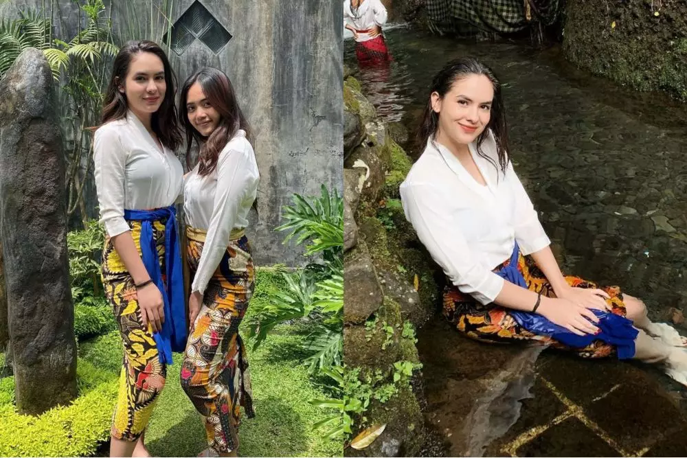 Pesona seleb blasteran pakai baju adat Bali dari berbagai sumber