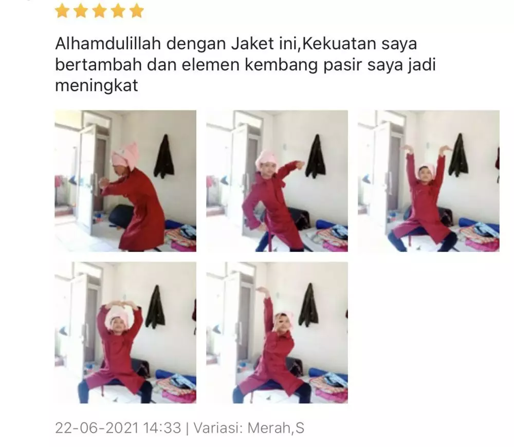 Foto review beli baju di toko online © Twitter