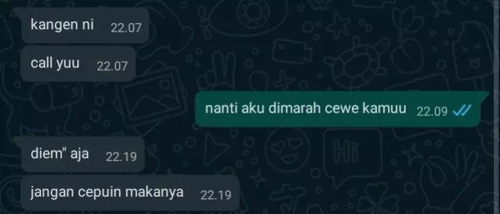 Chat lucu dari cowok berpacar © berbagai sumber