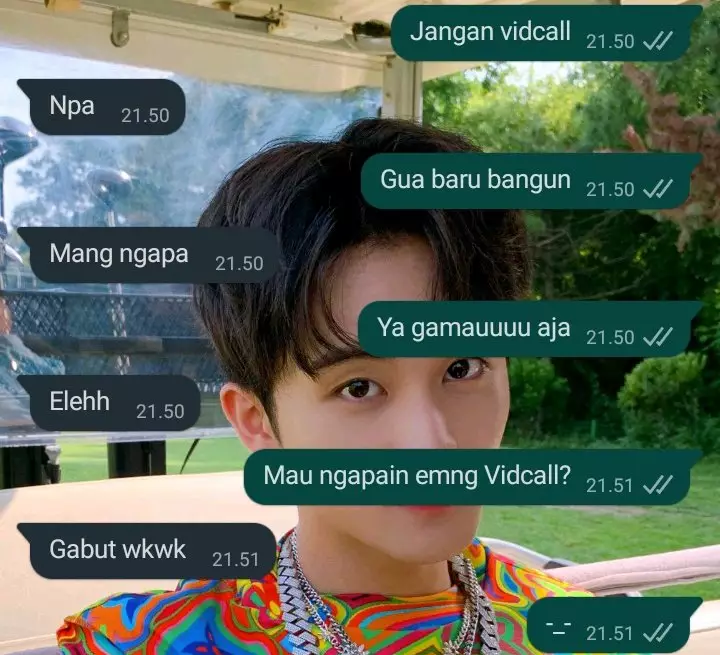 Chat lucu dari cowok berpacar © berbagai sumber