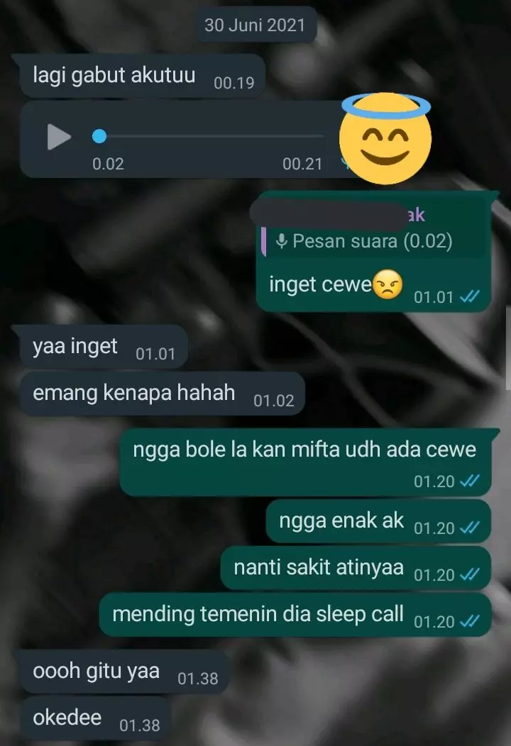 Chat lucu dari cowok berpacar © berbagai sumber