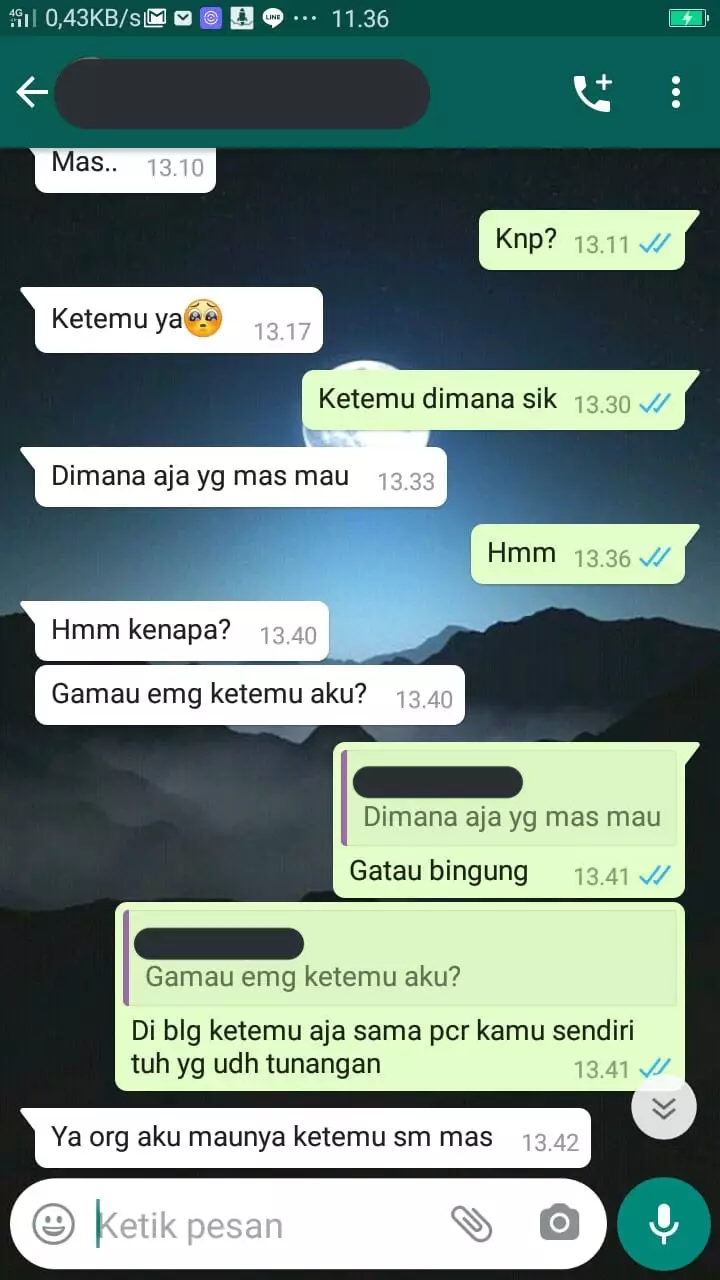 Chat lucu dari cowok berpacar © berbagai sumber