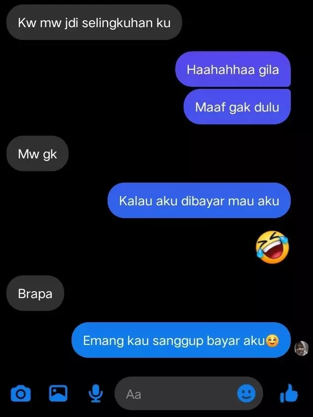 Chat lucu dari cowok berpacar © berbagai sumber
