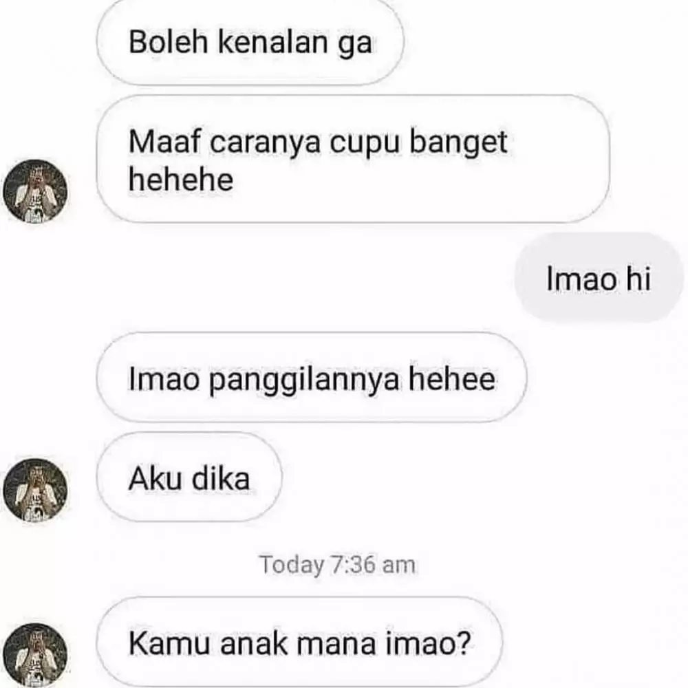 chat kenalan ngeselin banget © 2021 instagram.com