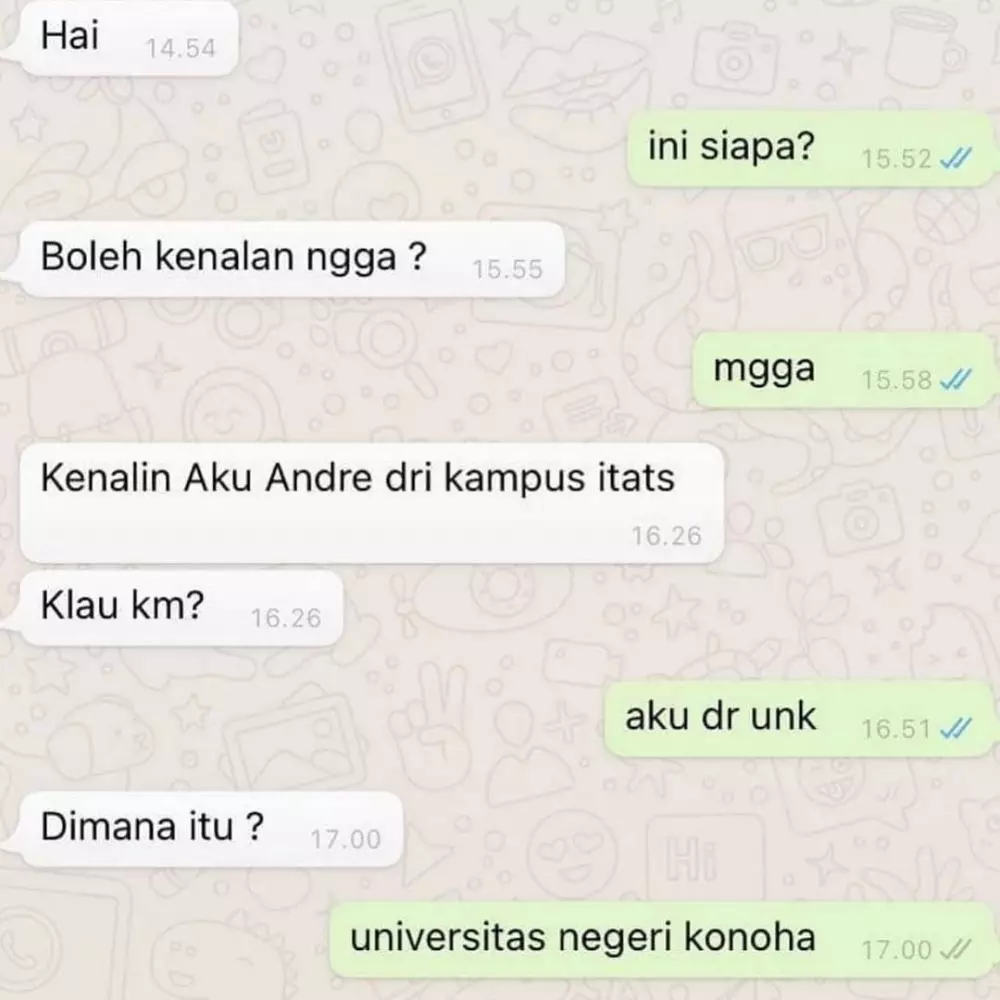 chat kenalan ngeselin banget © 2021 instagram.com