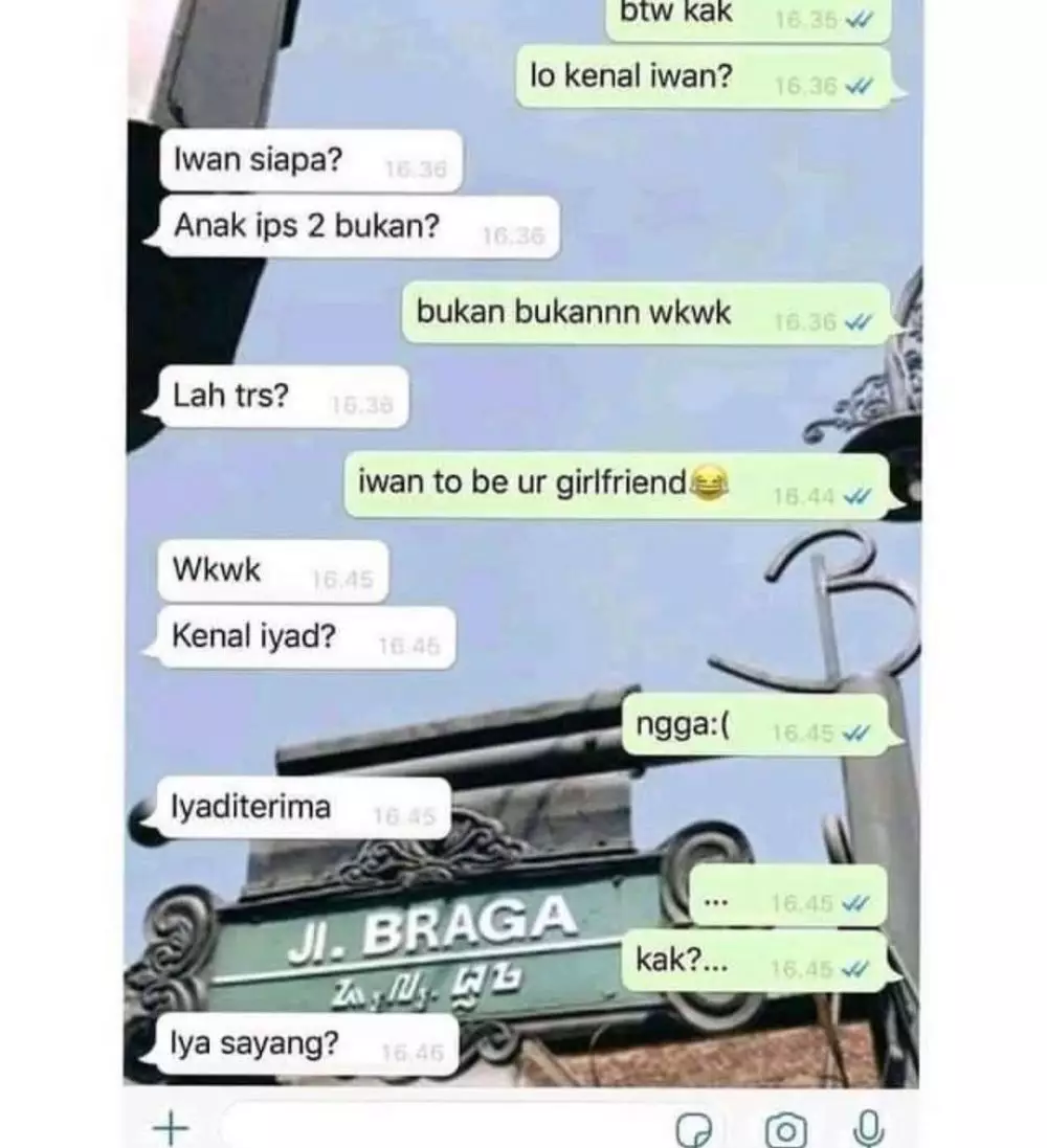 chat kenalan ngeselin banget © 2021 instagram.com
