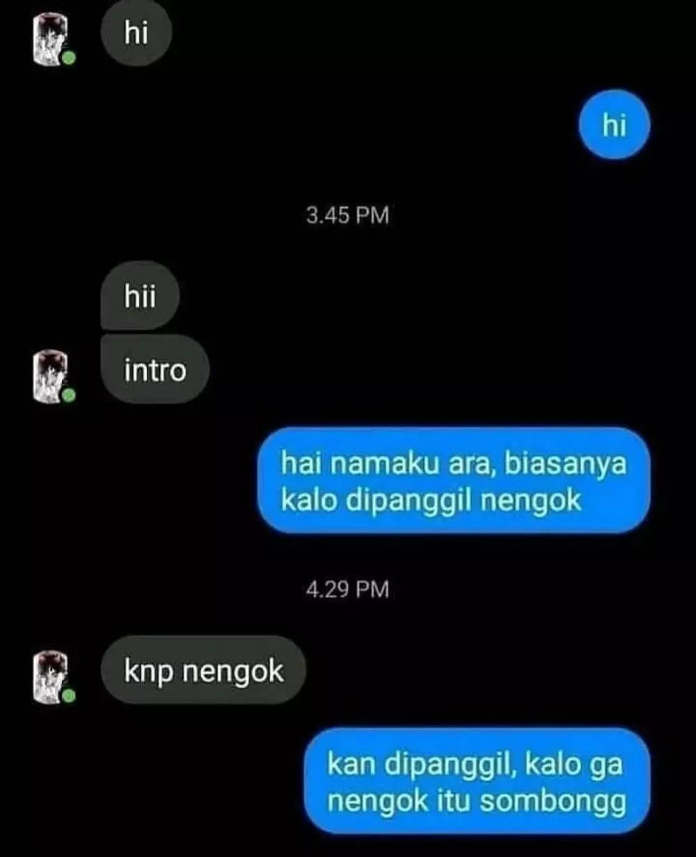 chat kenalan ngeselin banget © 2021 instagram.com