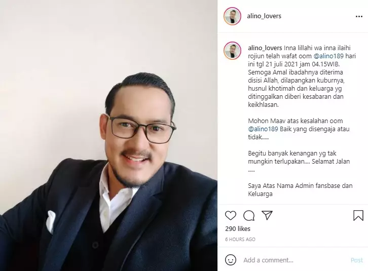 Kabar duka pesinetron Suara Hati Istri Alino Octavian meninggal dunia dari berbagai sumber