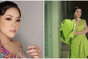 7 Potret Meli LIDA debut jadi presenter, tampil stunning