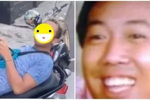 Heboh pria mirip Indro Warkop muda, jajan di warung bawa uang segepok