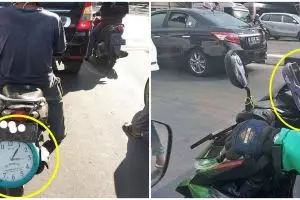 11 Benda nyeleneh di sepeda motor ini bikin lihat dua kali, kocak abis