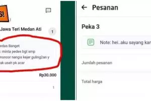 11 Tulisan di note orderan ojek online ini lucunya ada-ada aja