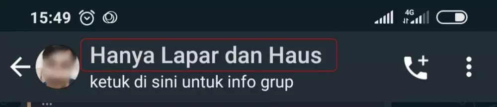 Nama grup chat pertemanan di WA © berbagai sumber