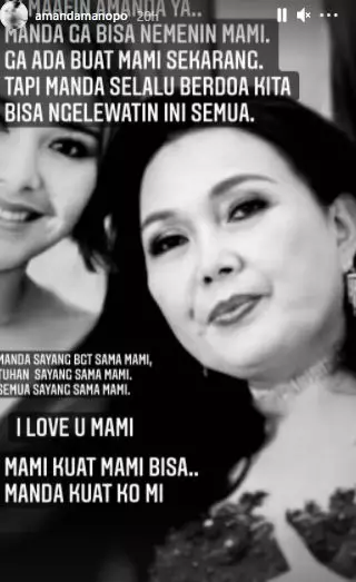 kondisi ibunda Amanda Manopo © 2021 brilio.net