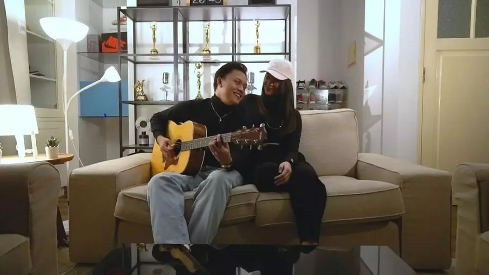 momen manis rizky febian dan pasangan duet © instagram