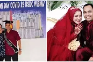 Kisah pasangan bertemu saat isolasi di Wisma Atlet berujung menikah