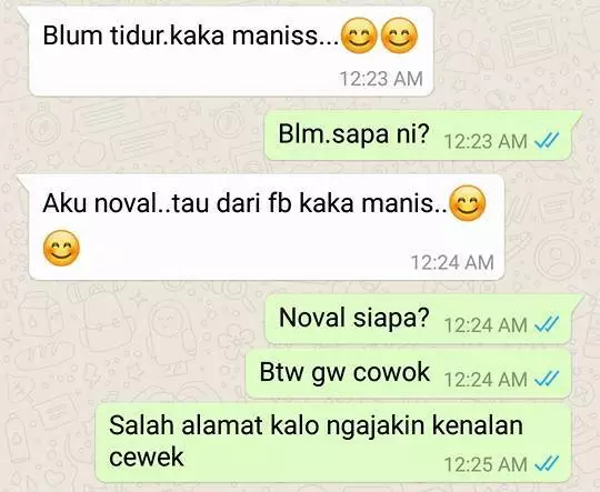 Chat ngajak kenalan cewek © Instagram