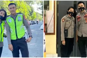 Sering tugas bareng, kebersamaan pasangan polisi ini bikin baper