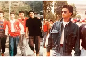 9 Potret lawas Ferry Maryadi bareng geng sekolah, gayanya nyentrik