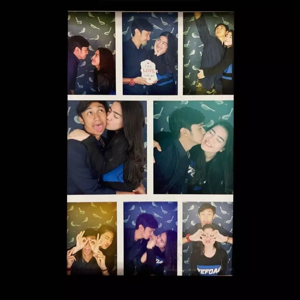 potret pasangan seleb saat photobox © instagram