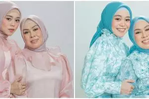 9 Potret Lesty Kejora dan ibu kenakan outfit kembar, kompak abis